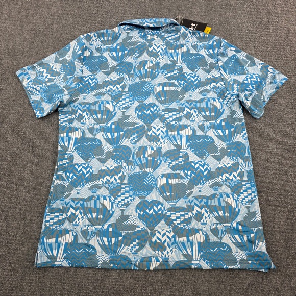 Under Armour The Playoff Polo Shirt Men's Large Hot Air Balloon Print UPF 30‎ - Picture 6 of 6